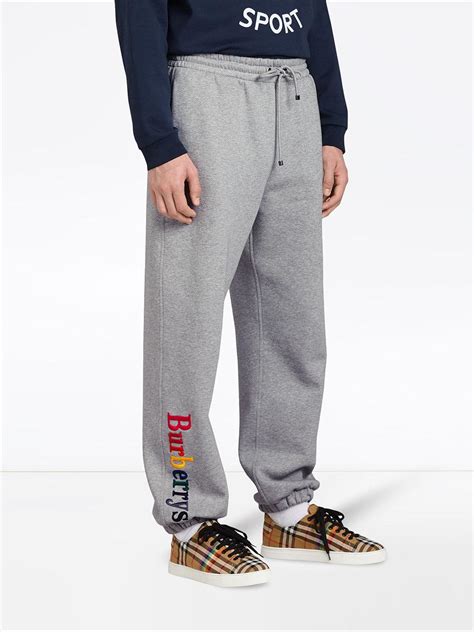 burberry tracksuit bottoms|Burberry tracksuit grey.